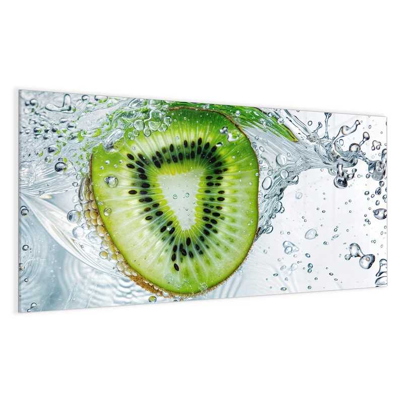 Magnettafel - Kiwi im Sprudelwasser