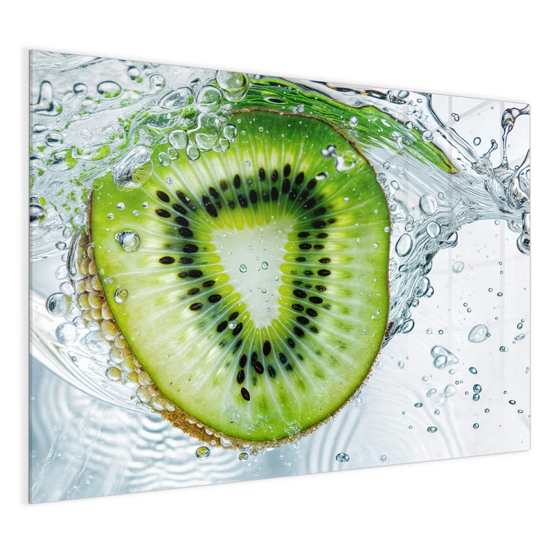 Magnettafel - Kiwi im Sprudelwasser