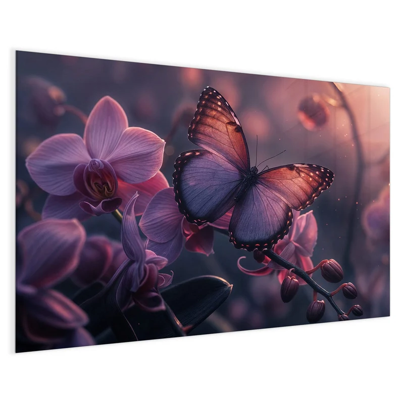 Magnettafel - Lila Schmetterling