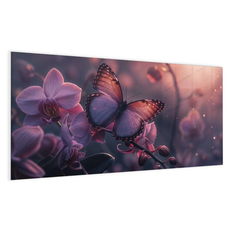 Magnettafel - Lila Schmetterling