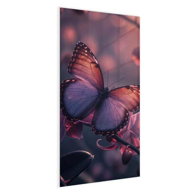 Magnettafel - Lila Schmetterling