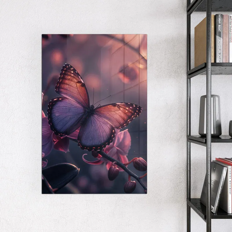 Magnettafel - Lila Schmetterling