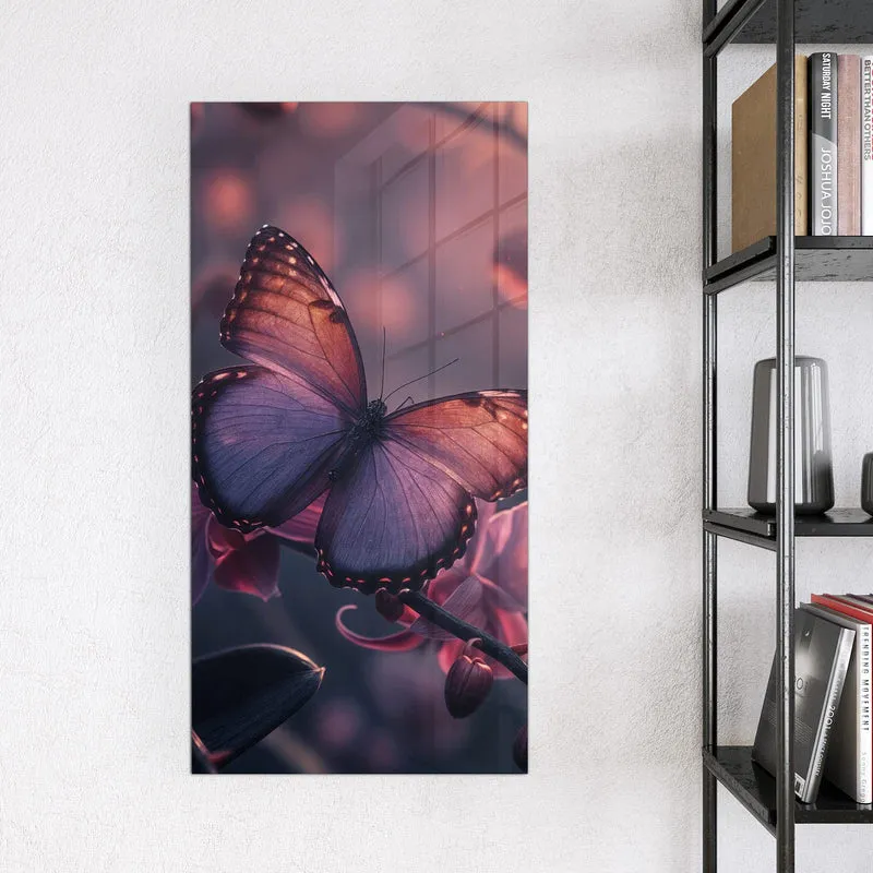 Magnettafel - Lila Schmetterling