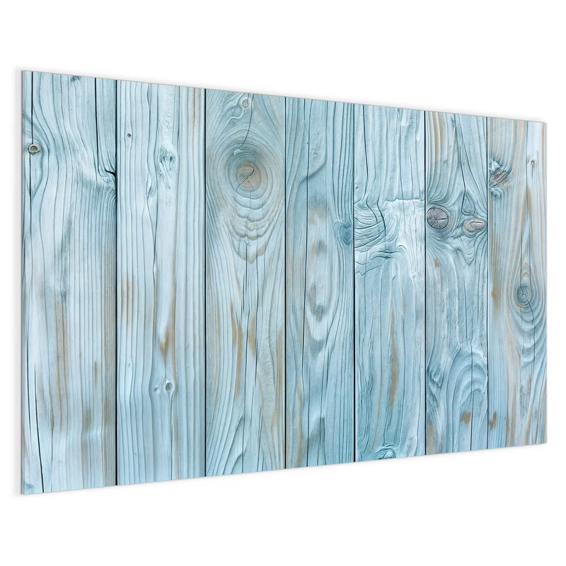 Magnettafel - Hellblaue Holzbretter