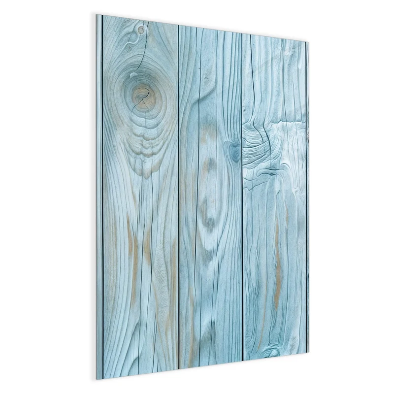 Magnettafel - Hellblaue Holzbretter