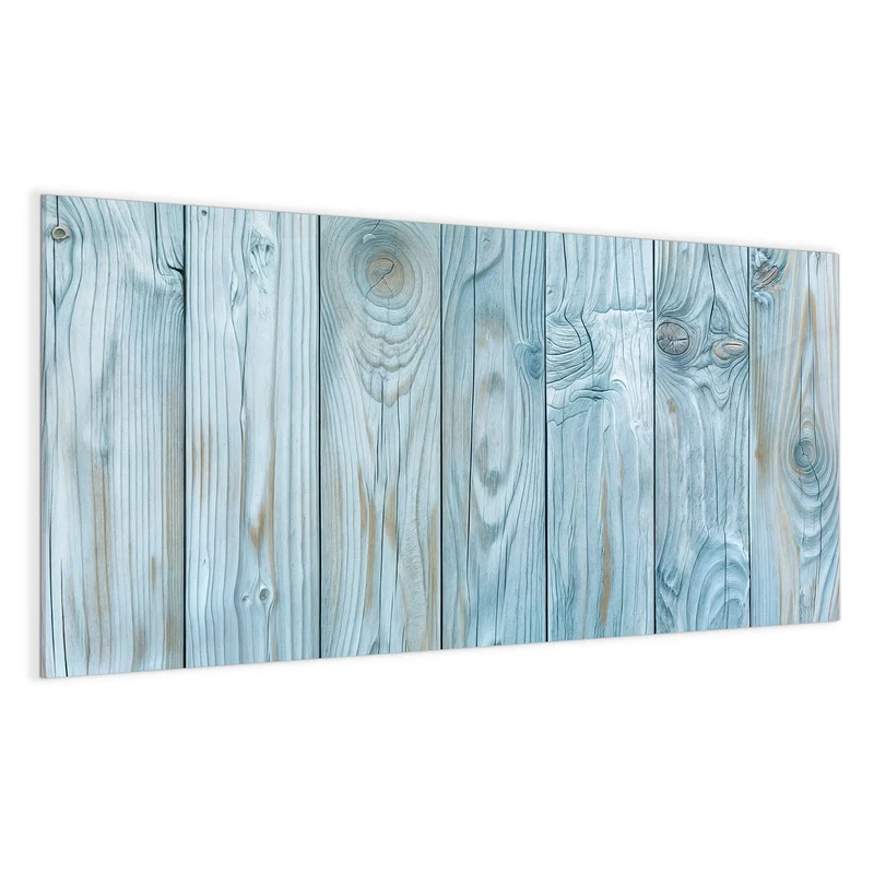 Magnettafel - Hellblaue Holzbretter