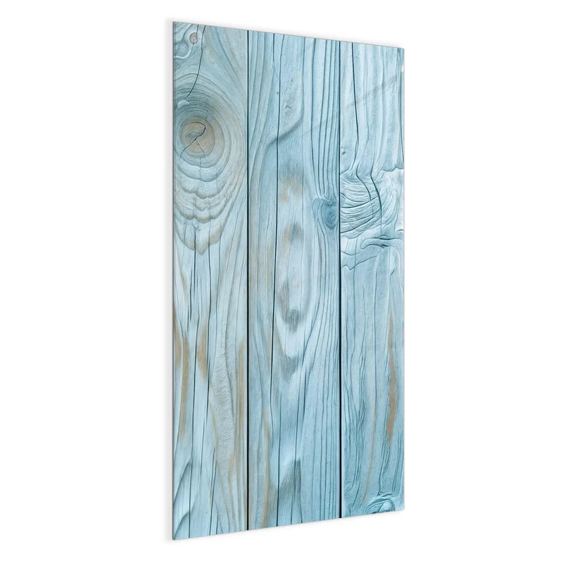 Magnettafel - Hellblaue Holzbretter