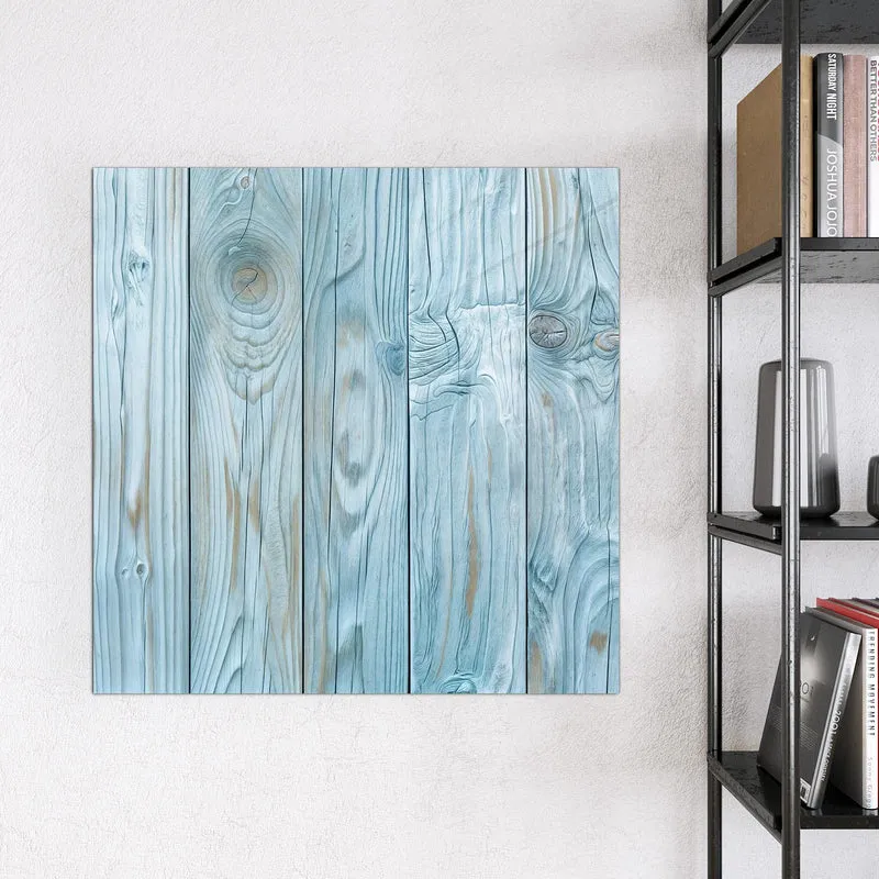 Magnettafel - Hellblaue Holzbretter