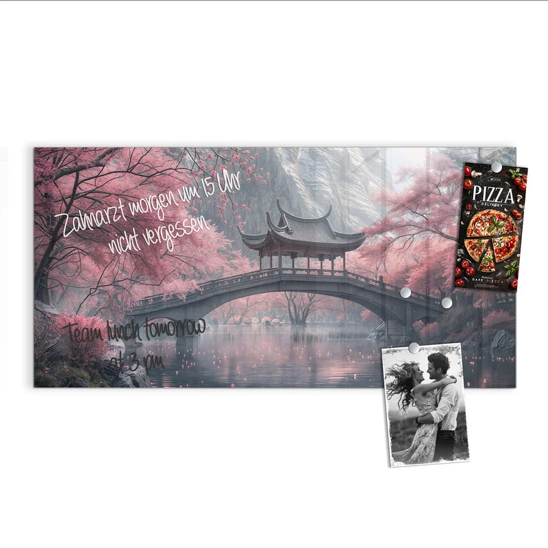Magnettafel - Japanischer Garten