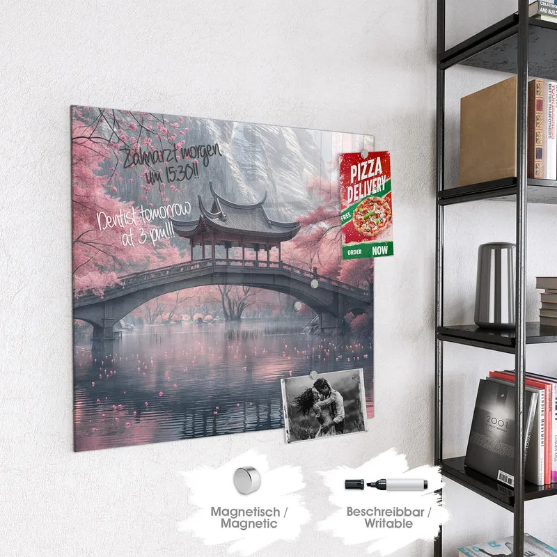 Magnettafel - Japanischer Garten