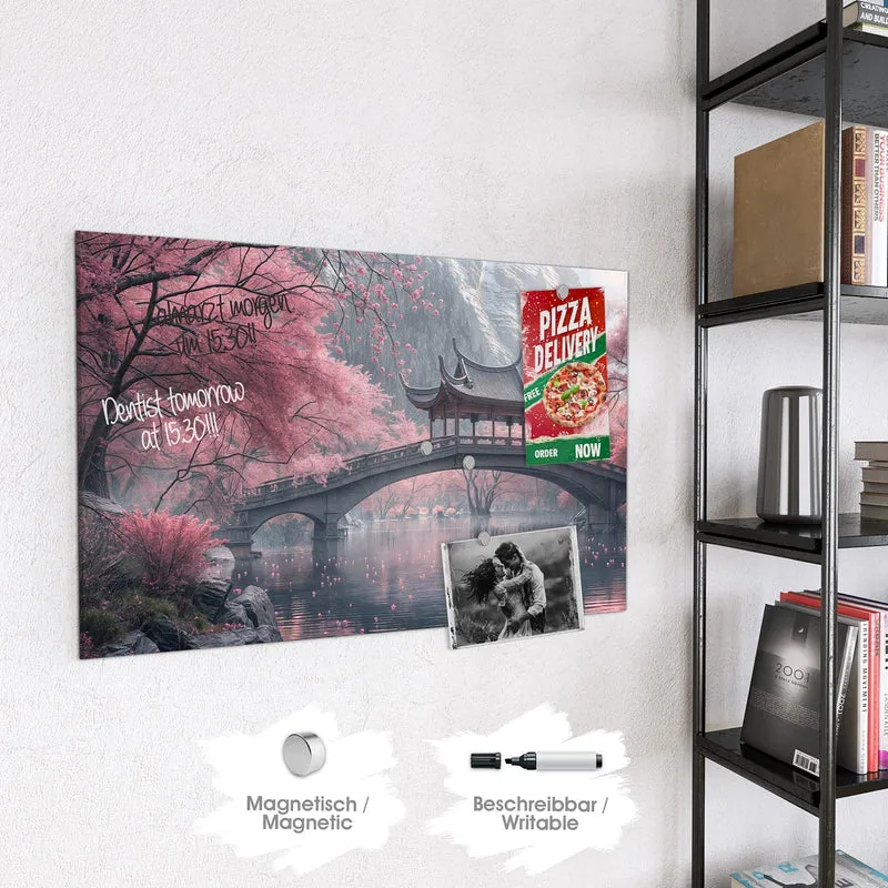 Magnettafel - Japanischer Garten