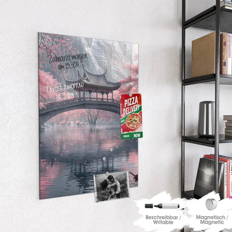 Magnettafel - Japanischer Garten