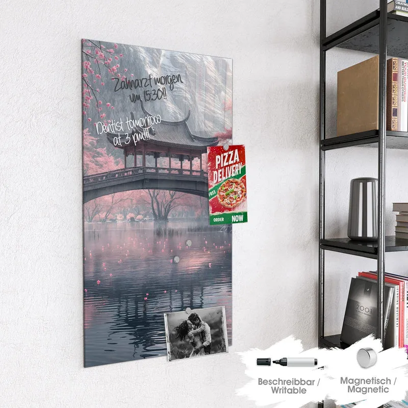 Magnettafel - Japanischer Garten