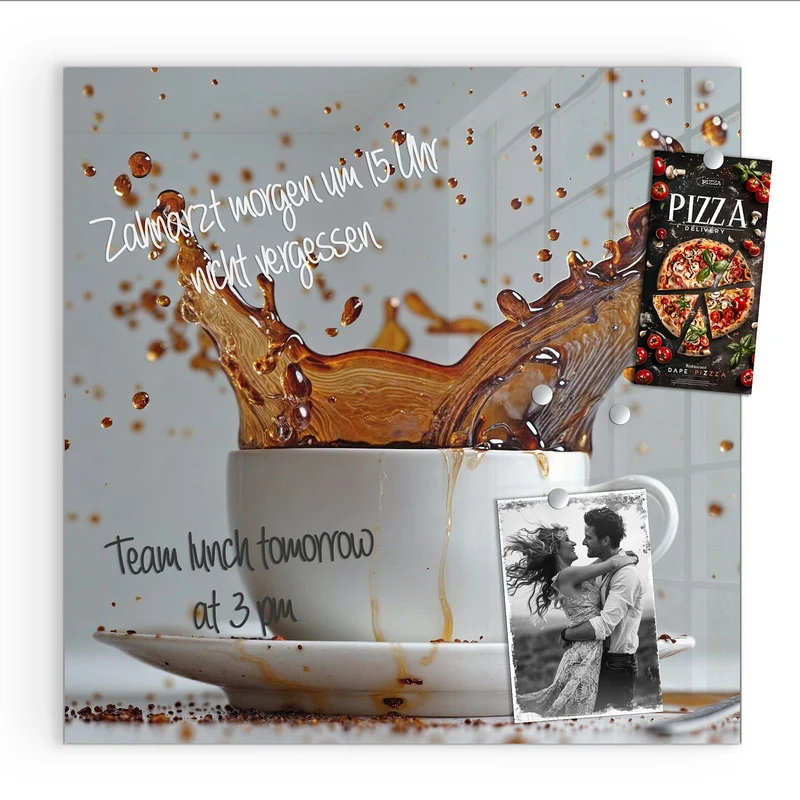 Magnettafel - Kaffeeexplosion