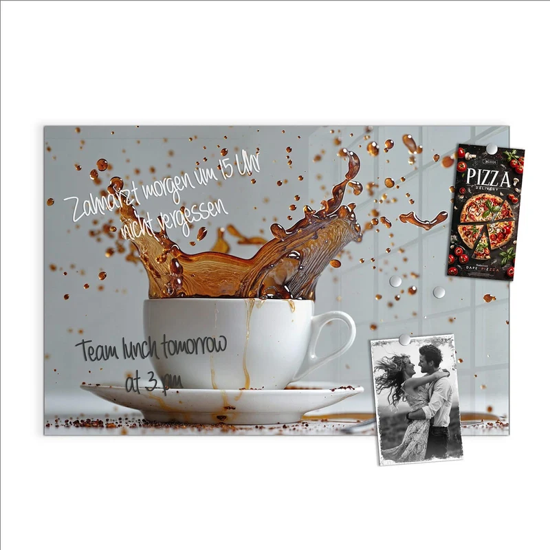 Magnettafel - Kaffeeexplosion