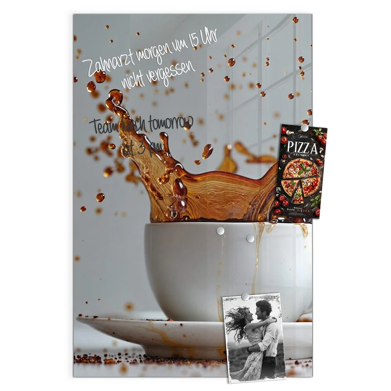 Magnettafel - Kaffeeexplosion