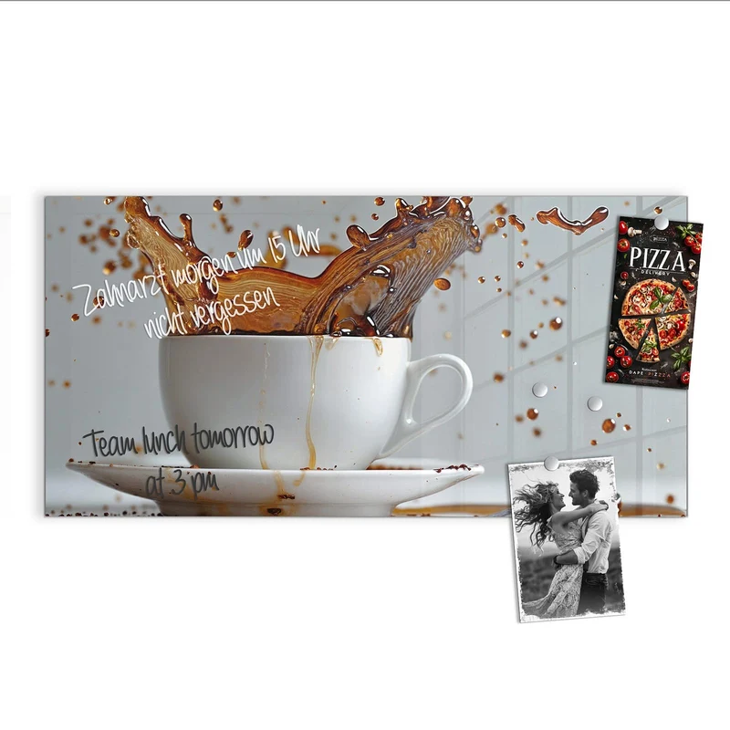 Magnettafel - Kaffeeexplosion
