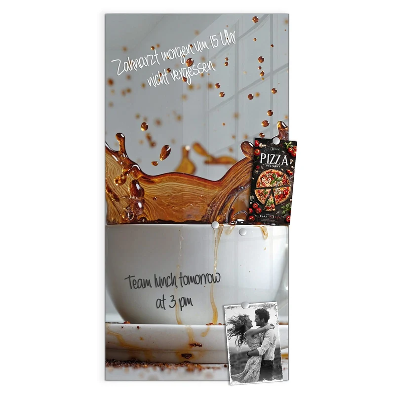 Magnettafel - Kaffeeexplosion