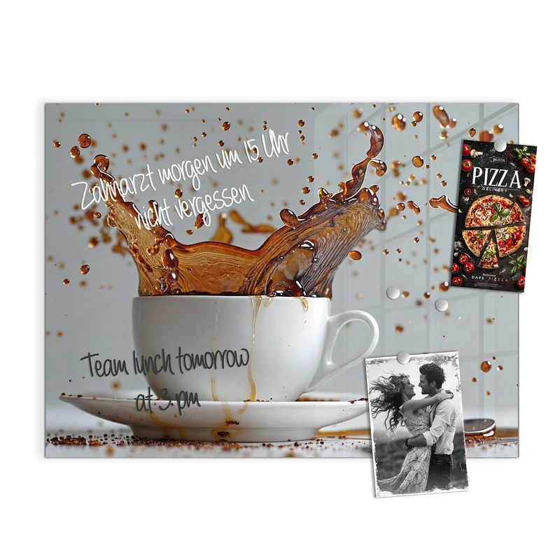 Magnettafel - Kaffeeexplosion