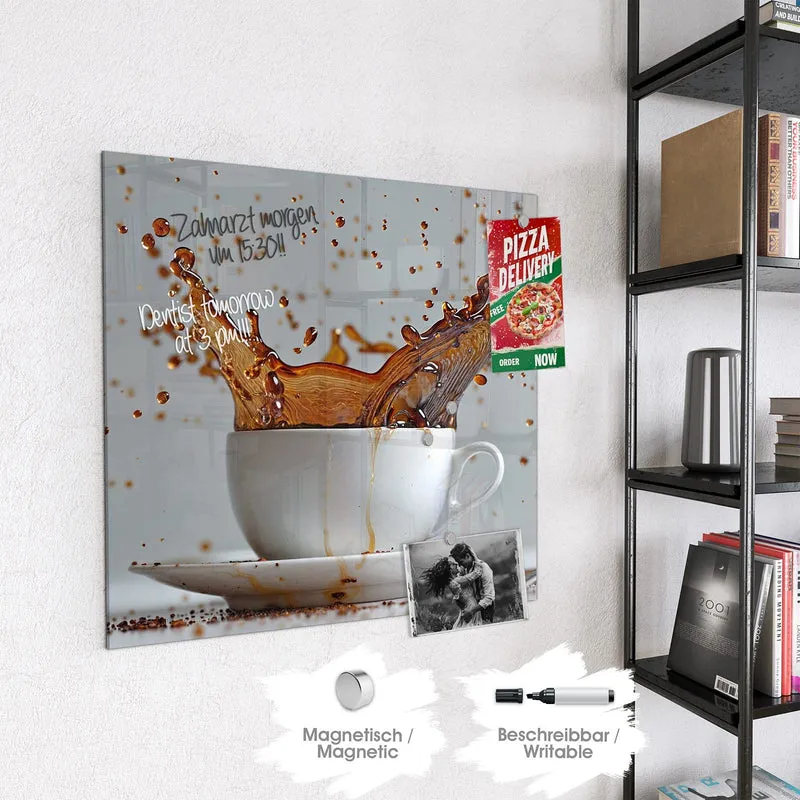 Magnettafel - Kaffeeexplosion