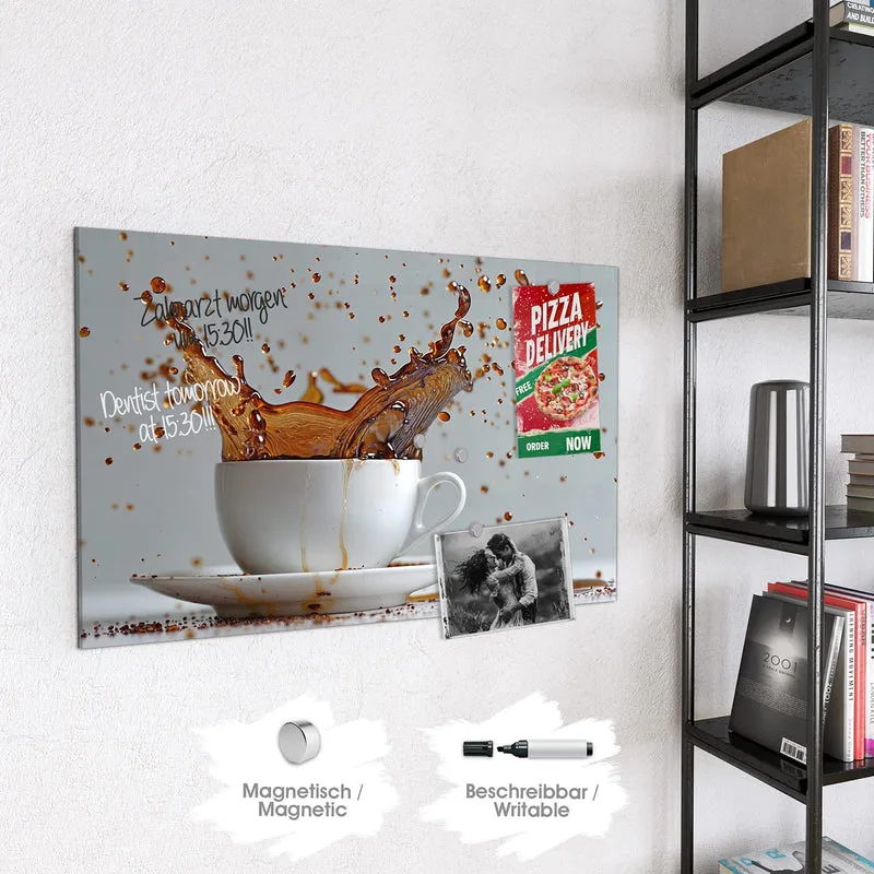 Magnettafel - Kaffeeexplosion