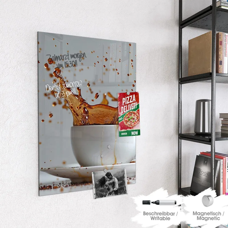 Magnettafel - Kaffeeexplosion