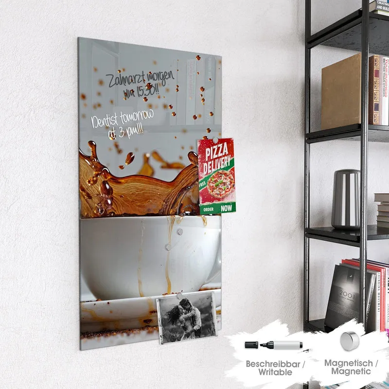 Magnettafel - Kaffeeexplosion