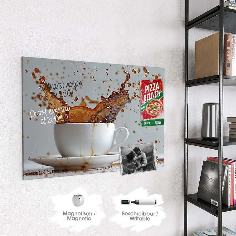 Magnettafel - Kaffeeexplosion