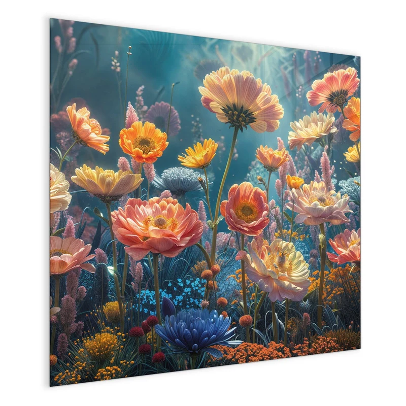 Magnettafel - Bunte Blütenwiese