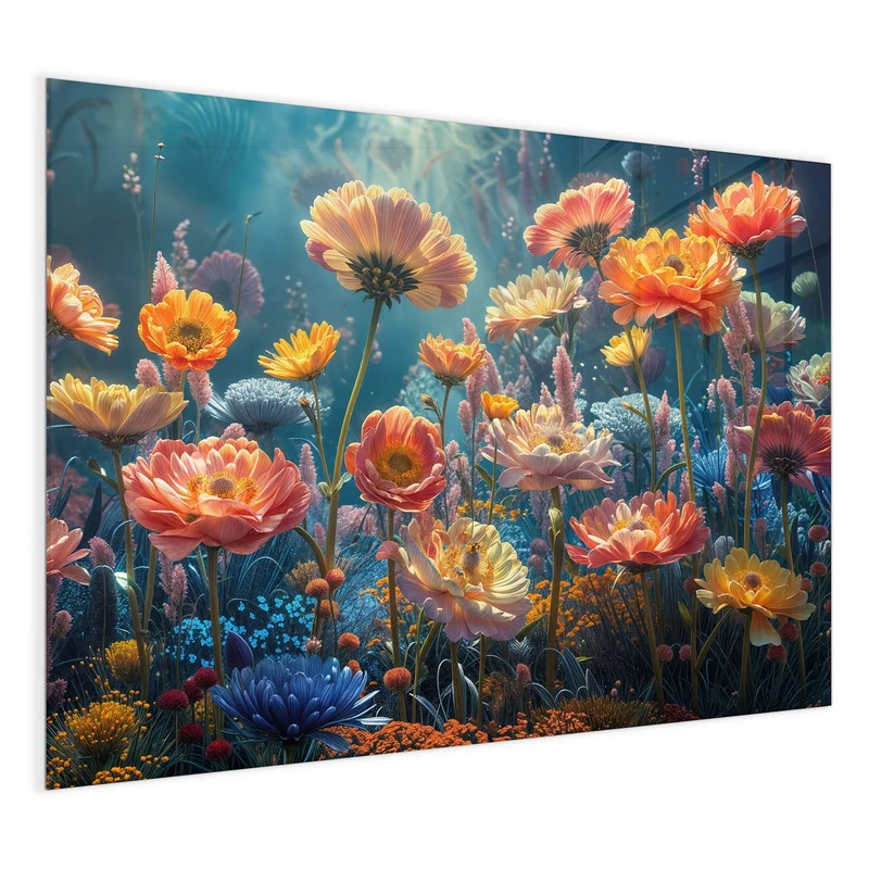 Magnettafel - Bunte Blütenwiese
