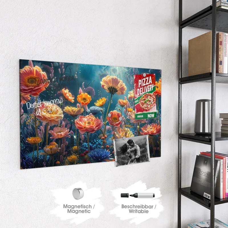 Magnettafel - Bunte Blütenwiese