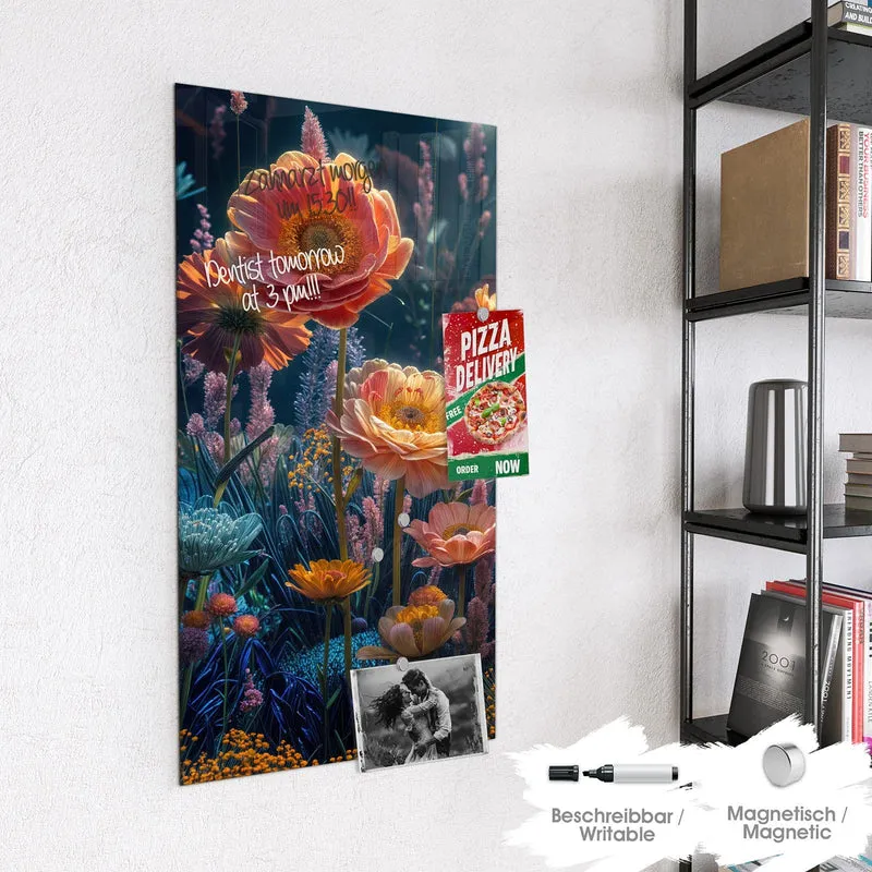 Magnettafel - Bunte Blütenwiese
