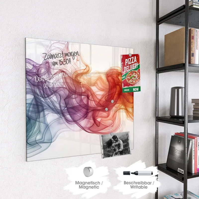 Magnettafel - Bunte Wirbel