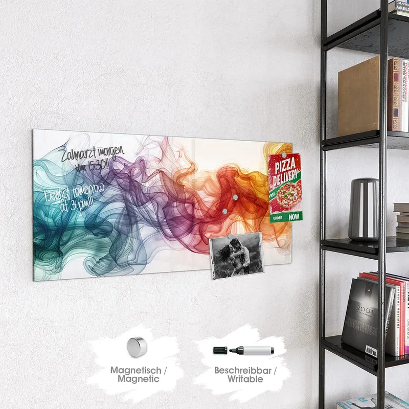 Magnettafel - Bunte Wirbel