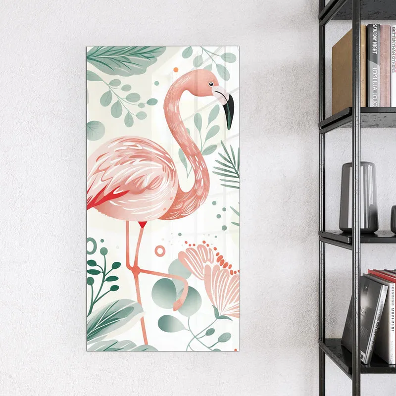 Magnettafel - Flamingos in Pastell
