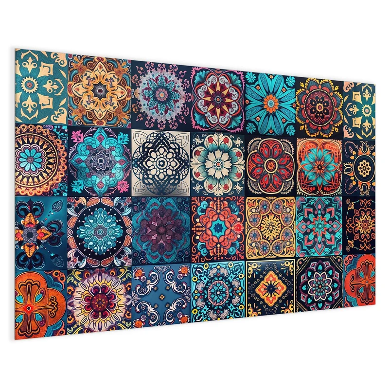 Magnettafel - Kacheln mit Mandalas