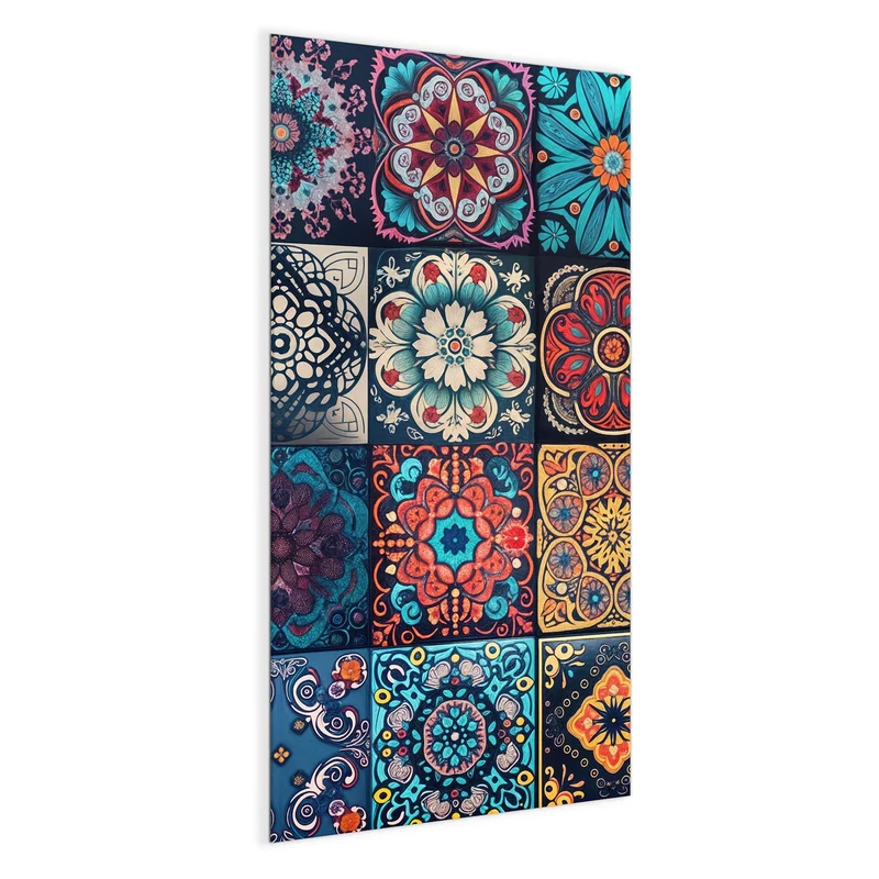 Magnettafel - Kacheln mit Mandalas