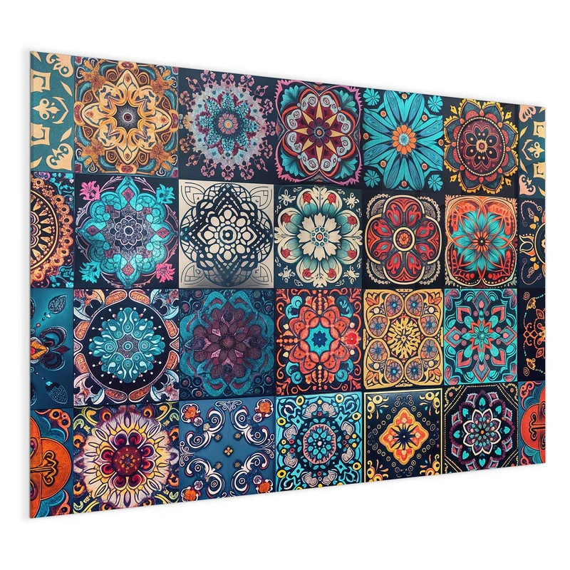 Magnettafel - Kacheln mit Mandalas