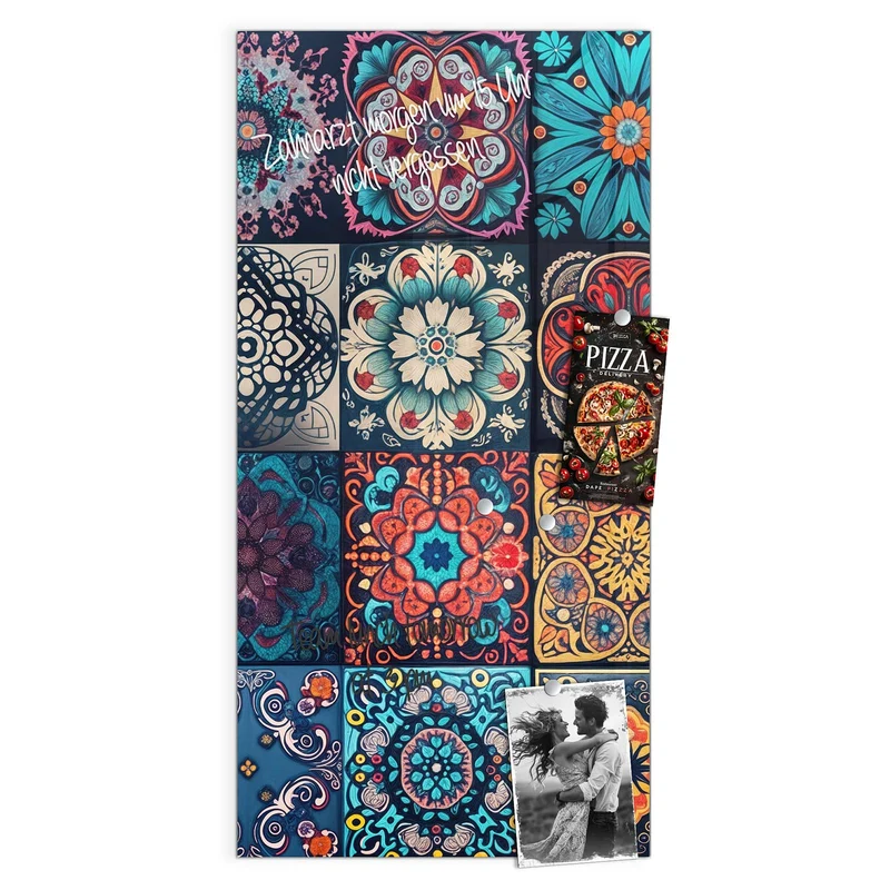 Magnettafel - Kacheln mit Mandalas