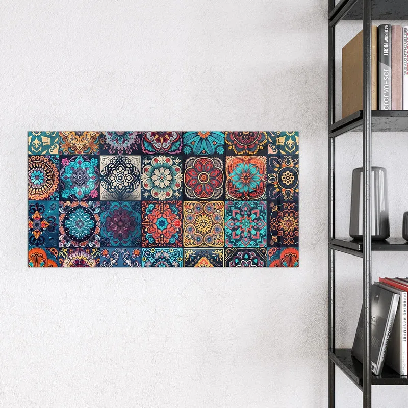 Magnettafel - Kacheln mit Mandalas