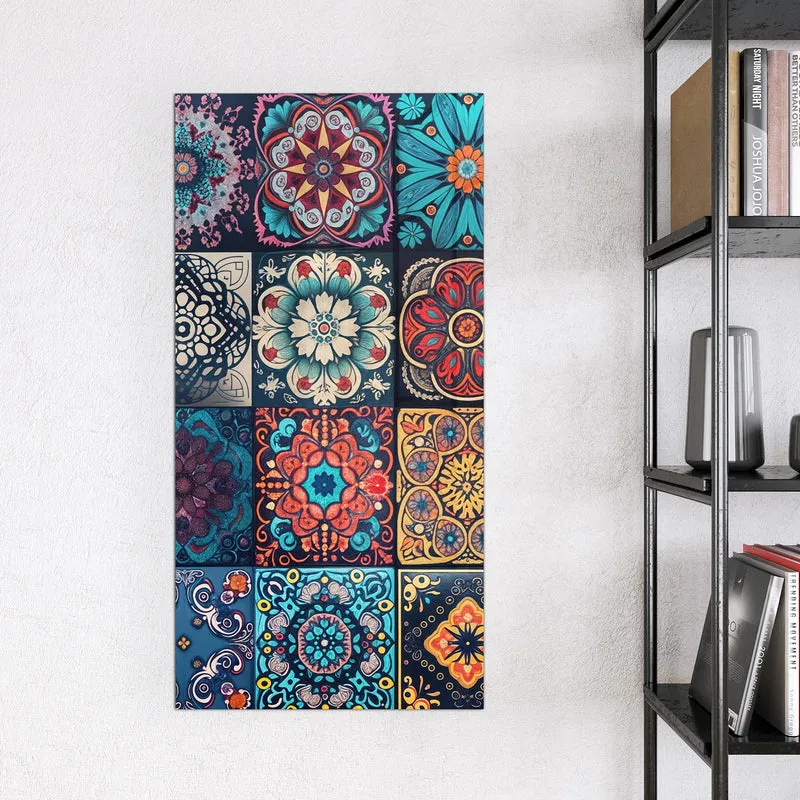 Magnettafel - Kacheln mit Mandalas