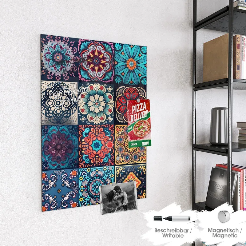 Magnettafel - Kacheln mit Mandalas