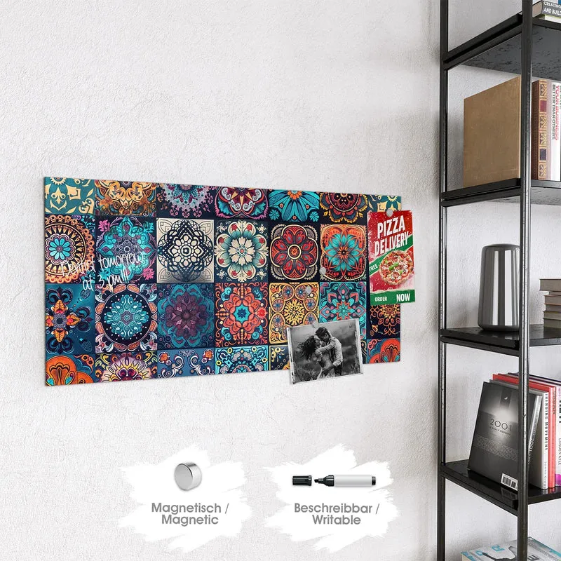 Magnettafel - Kacheln mit Mandalas