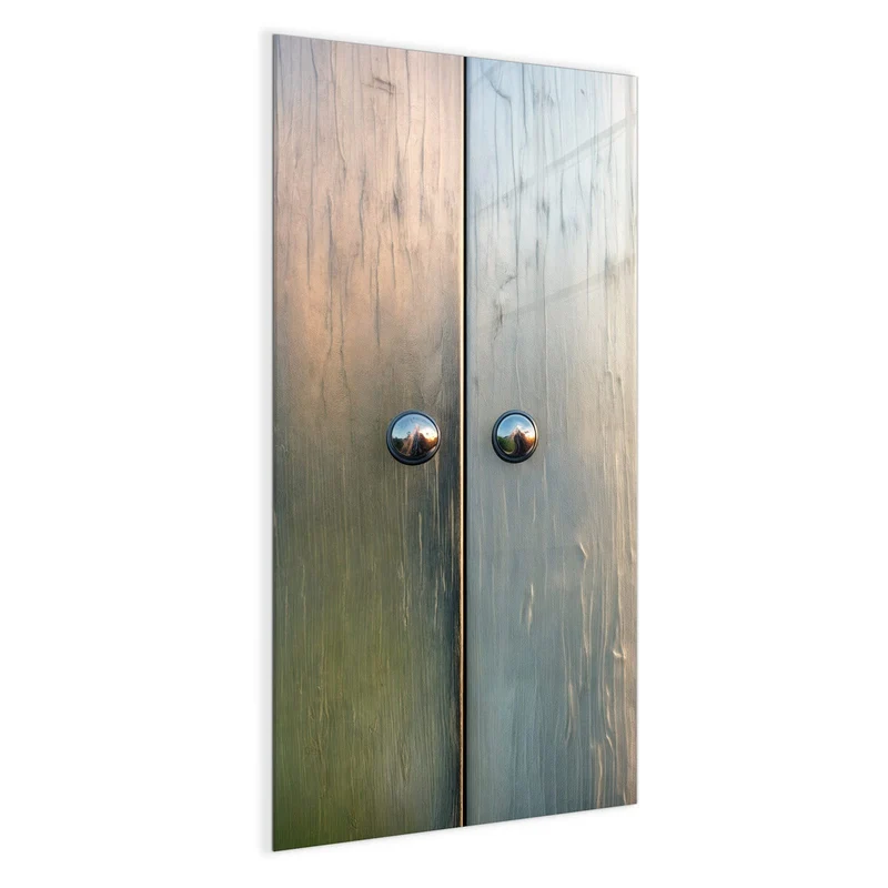 Magnettafel - Metallknöpfe auf Holz