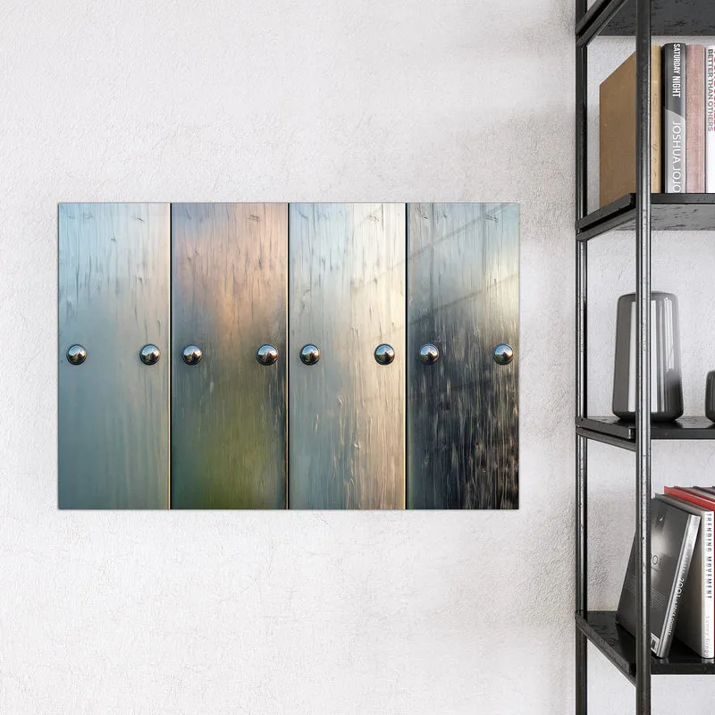 Magnettafel - Metallknöpfe auf Holz