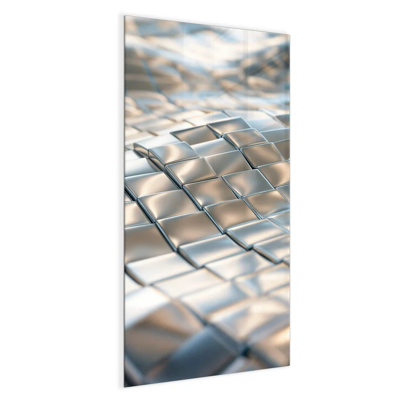 Magnettafel - Welle aus Metallfliesen