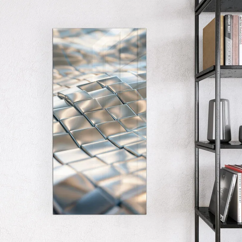 Magnettafel - Welle aus Metallfliesen