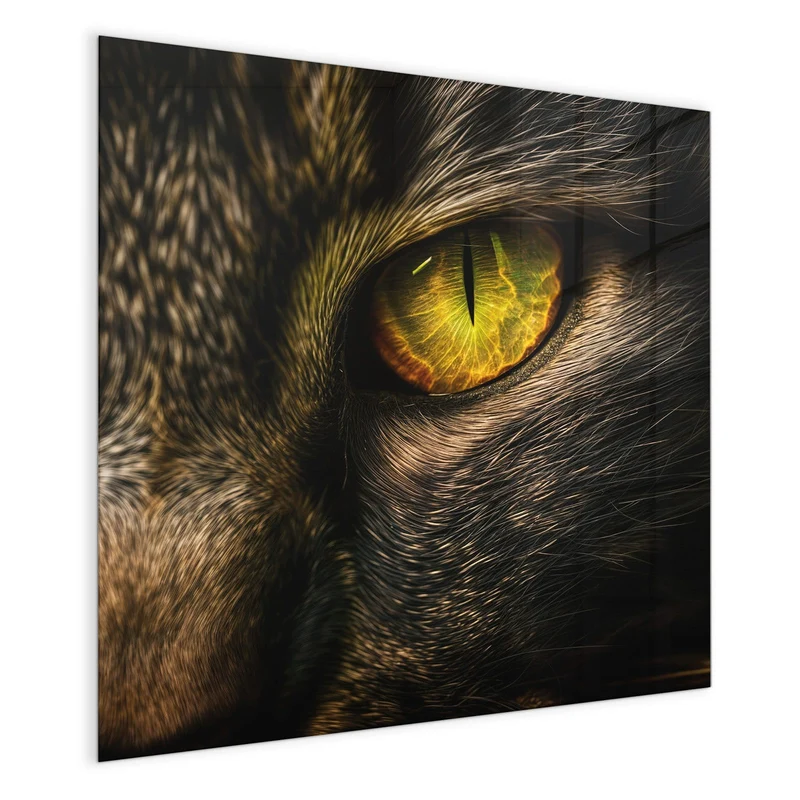 Magnettafel - Gelbgrünes Katzenauge