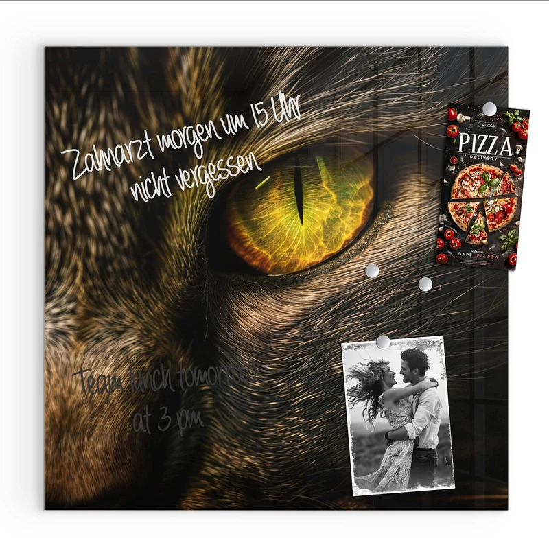 Magnettafel - Gelbgrünes Katzenauge