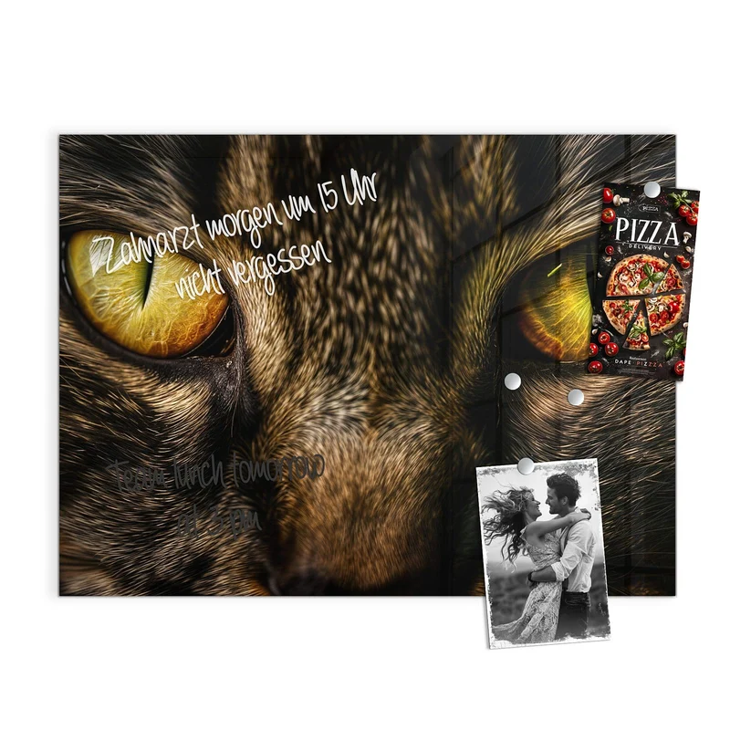 Magnettafel - Gelbgrünes Katzenauge